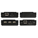 StarTech.com 4K HDMI KVM Extender over Glasvezel/FIber, HDMI Video & USB Remote KVM Switch/Console Extender tot 300m (MultiMode), 2x 10G MMF SFP+ modules, KVM Extension Kit (TX/RX)