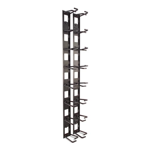 APC Verticale kabelorganizer, 8 kabelringen, nul U