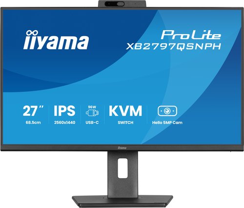 iiyama ProLite XB2797QSNPH-B1 computer monitor 68,6 cm (27") 2560 x 1440 Pixels Quad HD LED Zwart