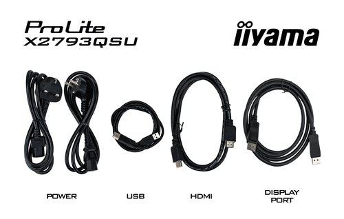 iiyama ProLite X2793QSU-B1 computer monitor 68,6 cm (27") 2560 x 1440 Pixels Quad HD LED Zwart