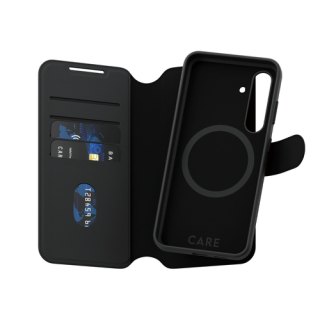 PanzerGlass CARE™ by ® Tango 2-in-1 Wallet Case w. Qi Compatible Samsung Galaxy S24+ mobiele telefoon behuizingen Hoes Zwart