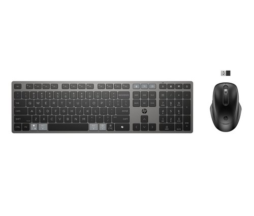 HP 725 Multi-Device Rechargeable Wireless Keyboard and Mouse Combo