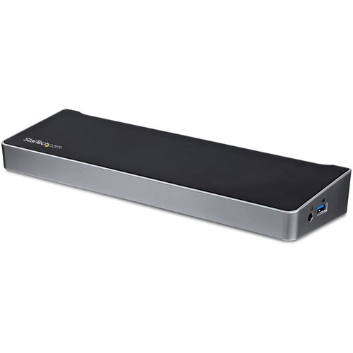 StarTech.com Triple Monitor USB 3.0 Docking Station met 2x 4K DisplayPort & HDMI - 5 Port USB-A Hub (1x Fast-Charge), 3.5mm Audio, GbE - USB Type A Universeel Laptop Dock voor MacOS / Windows