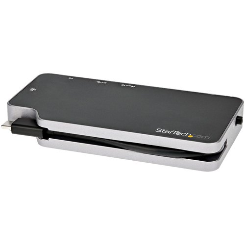 StarTech.com USB C Multiport Adapter, USB-C naar 4K HDMI of VGA Video met 100W Power Delivery Passthrough, 2 Port 10Gbps USB Hub, MicroSD, GbE, USB 3.1 Type-C Mini/Travel Dock