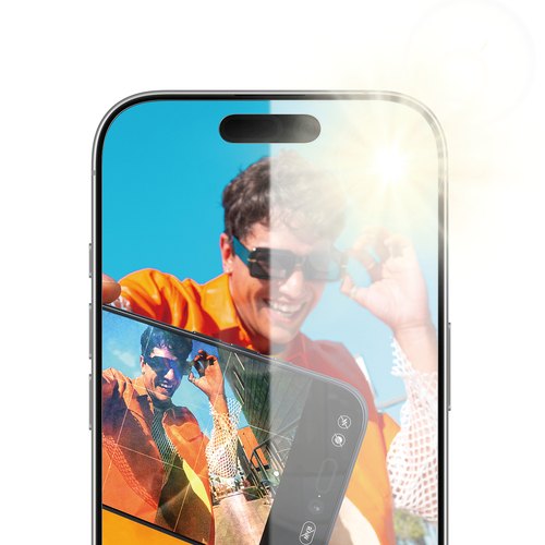 PanzerGlass ® Anti-Reflective Armor Screen Protector iPhone 17 | iPhone 16 Pro w. EasyAligner Doorzichtige schermbeschermer Apple 1 stuk(s)