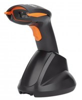 Manhattan Draadloze 2D handheld barcodescanner, scandiepte 250 mm, tot 80 m effectief bereik (line-of-sight), max omgevingslicht 100.000 lux (zonlicht), zwart, 3 jaar garantie