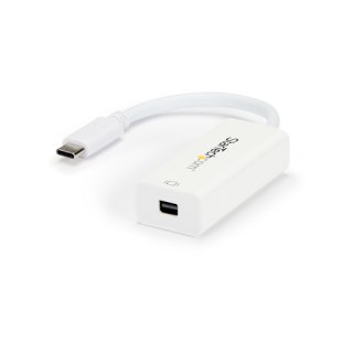 StarTech.com USB-C naar Mini DisplayPort Adapter - 4K 60Hz - Wit - USB 3.1 Type-C naar Mini DP Adapter - Verbeterde versie is CDP2MDPEC