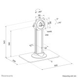 Neomounts DS15-631BL1 Tablet standaard bureau - max 3 kg