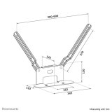 Neomounts AV35-726BL1 TV-beugel voor Sonos Beam - eenvoudige installatie - zwart