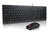 Lenovo 4X31R64434 toetsenbord Inclusief muis Thuis/Werk USB Frans, Duits, Zwitsers Zwart