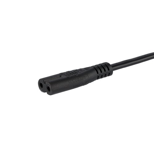 StarTech.com 2m UK Laptop Stroomkabel, BS 1363 naar C7, 2.5A 250V, 18AWG, Zwart, UK Laptop Vervangkabel, Printer Voedingskabel, Laptop Lader Kabel / Laadkabel, UL-Listed