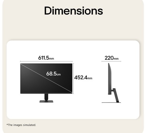 LG 27U411B-B computer monitor 68,6 cm (27") 1920 x 1080 Pixels Full HD LCD Zwart