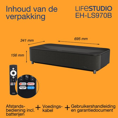Epson Lifestudio Grand Plus EH-LS970B - Metallic zwart