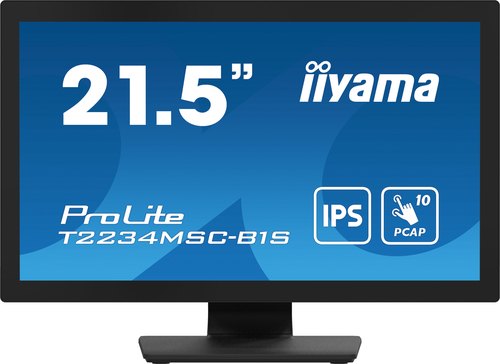 iiyama ProLite T2234MSC-B1S computer monitor 54,6 cm (21.5") 1920 x 1080 Pixels Full HD Touchscreen Zwart