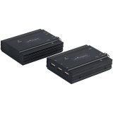 StarTech.com 4K HDMI KVM Extender over Glasvezel/FIber, HDMI Video & USB Remote KVM Switch/Console Extender tot 300m (MultiMode), 2x 10G MMF SFP+ modules, KVM Extension Kit (TX/RX)