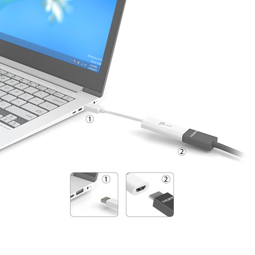 j5create JUA254-N USB™ naar HDMI™ Multi-Monitor Adapter