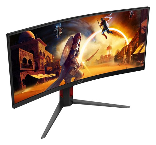 AOC G4 CU34G4 computer monitor 86,4 cm (34") 3440 x 1440 Pixels Wide Quad HD LED Zwart, Rood