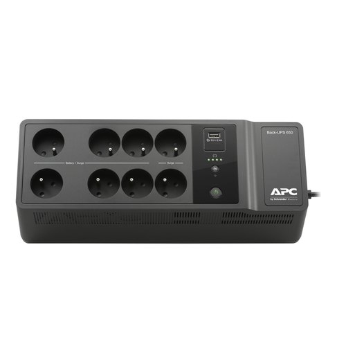 APC Back-UPS BE650G2-FR - Noodstroomvoeding 8x penaarde(België), 650VA, 1 USB oplader, 1 USB datapoort