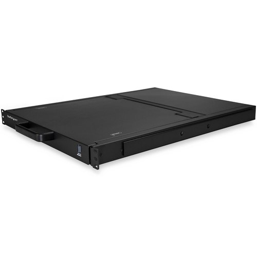 StarTech.com 16 port KVM Rack Console met 1,8m Lange Kabels, Geïntegreerde KVM Switch met 17" LCD Scherm, Universele 1U LCD KVM Console, OSD KVM, Duurzaam 50000 MTBF, USB + VGA Support, QWERTY Keyboard
