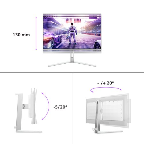 Philips Evnia 8000 27M2N8500/00 computer monitor 67,3 cm (26.5") 2560 x 1440 Pixels Quad HD QD-OLED Wit