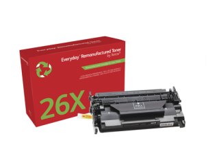 Everyday ™ Mono Remanufactured Toner van Xerox compatible met HP 26X (CF226X), High capacity