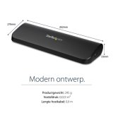 StarTech.com Dual Monitor USB 3.0 Laptop Docking Station met HDMI/DVI/VGA, 3x USB-A Hub, GbE, Audio, Universeel Type-A Dock voor Windows/macOS/ChromeOS, TAA Compliant