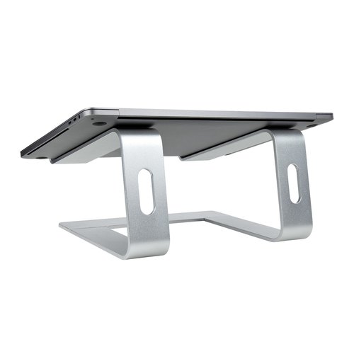 StarTech.com Laptop Standaard Bureau, Aluminum, Zilver, Max 5kg, Ergonomische Laptopstandaard, Draagbare Laptop Verhoger, Notebook Computer Stand voor Macbook Air/Pro, Dell XPS, Lenovo