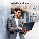 ASUS ExpertBook B3 B3405CCA-LY0758X Intel Core Ultra 5 225H Laptop 35,6 cm (14") WUXGA 16 GB DDR5-SDRAM 512 GB SSD Wi-Fi 6E (802.11ax) Windows 11 Pro Zwart, Grijs AZERTY Belgisch