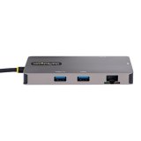 StarTech.com USB C Multiport Adapter, Dual HDMI Video, 4K 60Hz, 2 Port 5Gbps USB-A Hub, 100W Power Delivery Pass-Through, GbE, SD/MicroSD, 30cm Kabel, Travel Dock, Laptop Docking Station