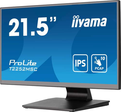 iiyama ProLite T2252MSC-B2 computer monitor 54,6 cm (21.5") 1920 x 1080 Pixels Full HD LCD Touchscreen Zwart