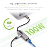 StarTech.com USB-C naar Ethernet Adapter, NIC, 100W PD Pass-Through, USB 3.0 Type-C 1Gbps Multi Speed Netwerk Adapter, Gigabit Ethernet, Thunderbolt Compatibel, Windows & Mac
