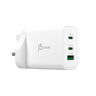 j5create JUP3365F-FN 65W GaN USB-C® 3-poorts oplader - UK