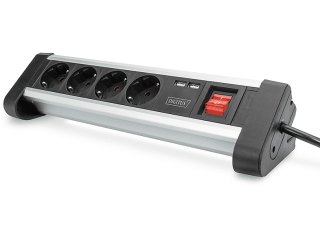 4-WAY POWER STRIP WITH 2X USB ON/OFF S