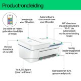 HP DeskJet 4222e Draadloos All-in-One Kleur Printer, Instant Ink; Kopieerapparaat, scanner
