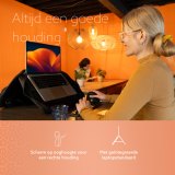 R-Go Tools Laptoptas R-Go Viva, full-grain leer, ergonomisch met geïntegreerde laptopstandaard, sociaal product, voor 15,6 inch, zwart