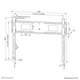 Neomounts WL30-750BL18 Heavy duty muurbeugel 55-98" - vlak - vergrendelbaar - snelle installatie - TÜV