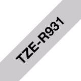 Brother TZE-R931 labelprinter-tape Zwart op zilver
