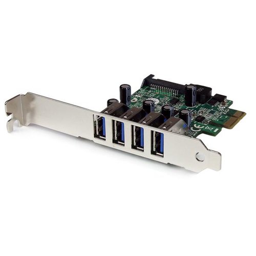 StarTech.com 4 Port PCI Express PCIe SuperSpeed USB 3.0 Controller Adapterkaart met UASP - 5Gbps - SATA Power - USB 3 PCIe Kaart