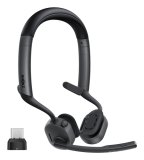 SHOKZ OpenMeet2 UC Headset Draadloos Open-ear Kantoor/callcenter Bluetooth Zwart