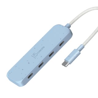 j5create Eco-Friendly USB-C naar 4-poorts Type- C Gen 2-Hub