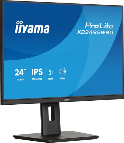 iiyama ProLite XB2495WSU-B1 computer monitor 61,2 cm (24.1") 1920 x 1200 Pixels WUXGA LCD Zwart