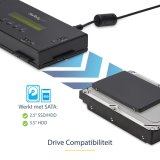 StarTech.com 4 Bay SSD/HDD Hard Drive Eraser, 2.5" & 3.5" SATA, Hostless Externe Standalone Disk Wiper/Sanitizer, 9 Erase Modes, RS232 Printer Port, NIST/DOD & TAA Compliant