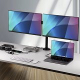 StarTech.com Dual Monitor USB-C Docking Station, 4K 60Hz, HDMI of DisplayPort, 96W Laptop Charging, Gigabit Ethernet, Universeel Smart Dock voor Windows en macOS