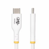 StarTech.com 2m USB-C Laadkabel, Wit, USB-IF Gecertificeerde USB Kabel, 240W PD EPR, USB 2.0 Type-C Laptop Laadkabel, USB-C Data Transfer Kabel, TPE Mantel, M/M