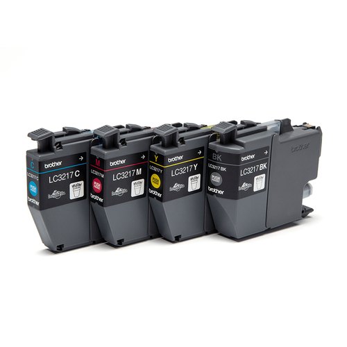 Brother LC3217VAL inktcartridge 4 stuk(s) Origineel Zwart, Cyaan, Magenta, Geel