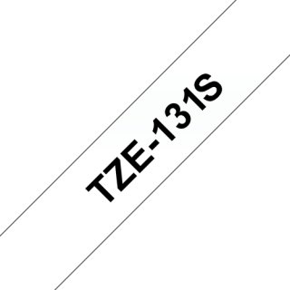 Brother TZE131S labelprinter-tape Zwart op zilver TZe