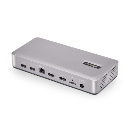 StarTech.com Dual-Monitor USB4 Docking Station, Dual 4K 120Hz of Single 8K 60Hz HDMI, 100W Laptop Charging, 2.5GbE, USB-C Multi-Monitor Dock, Zonder Drivers