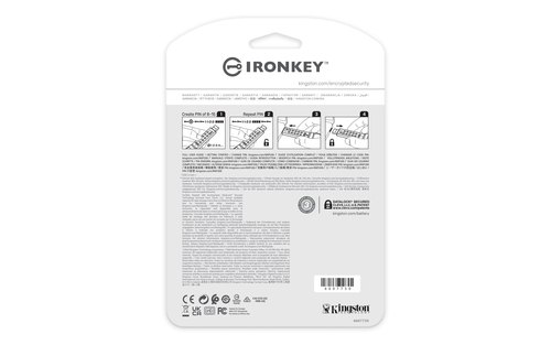 Kingston Technology IronKey 256GB Keypad 200, FIPS 140-3 Lvl 3 AES-256 versleuteld
