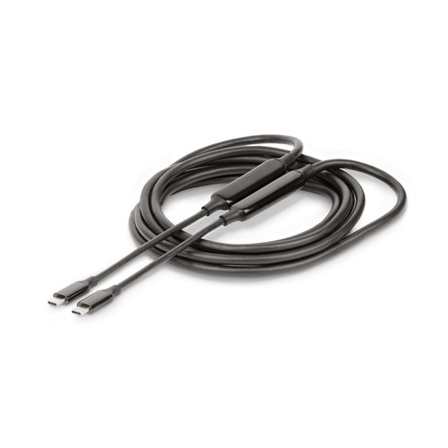 StarTech.com 3m Actieve USB-C Kabel, USB 3.2 Gen 2 10Gbps, Lange USB Type-C Data Transfer Kabel, 60W Power Delivery, 8K 60Hz, DP 1.4 Alt Mode met HBR3/HDR10/MST/DSC 1.2/HDCP 2.2, USB C naar C kabel