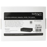 StarTech.com 2 Port DisplayPort KVM Switch, 4K 60Hz, Single Display, Dual Port UHD DP 1.2 USB KVM Switch met Geïntegreerde USB 3.0 Hub & Audio, Dell HP Apple Lenovo, TAA Compliant